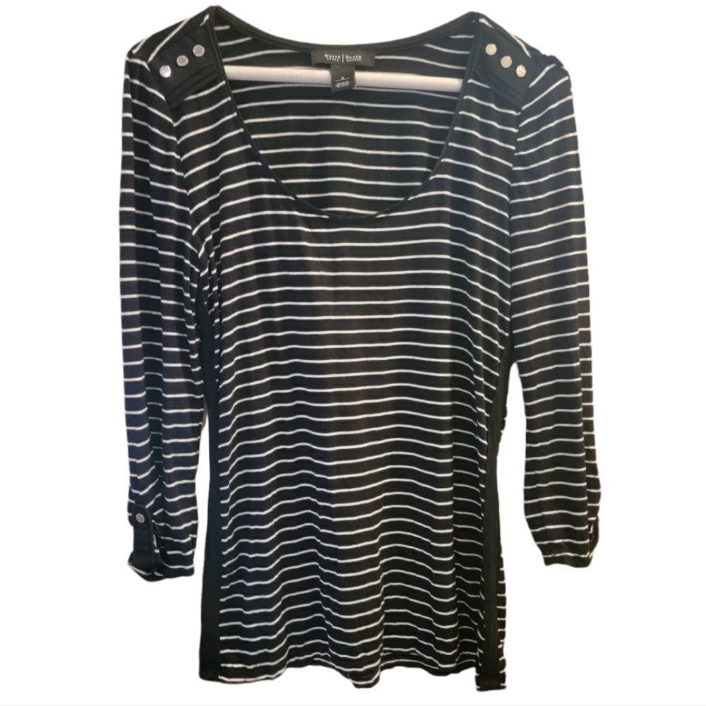 White House Black Market Striped Tunic Size Small